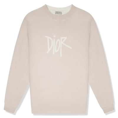 Preloved - Dior x Shawn Stussy Bee Garment-Dyed Pink Sweatshirt