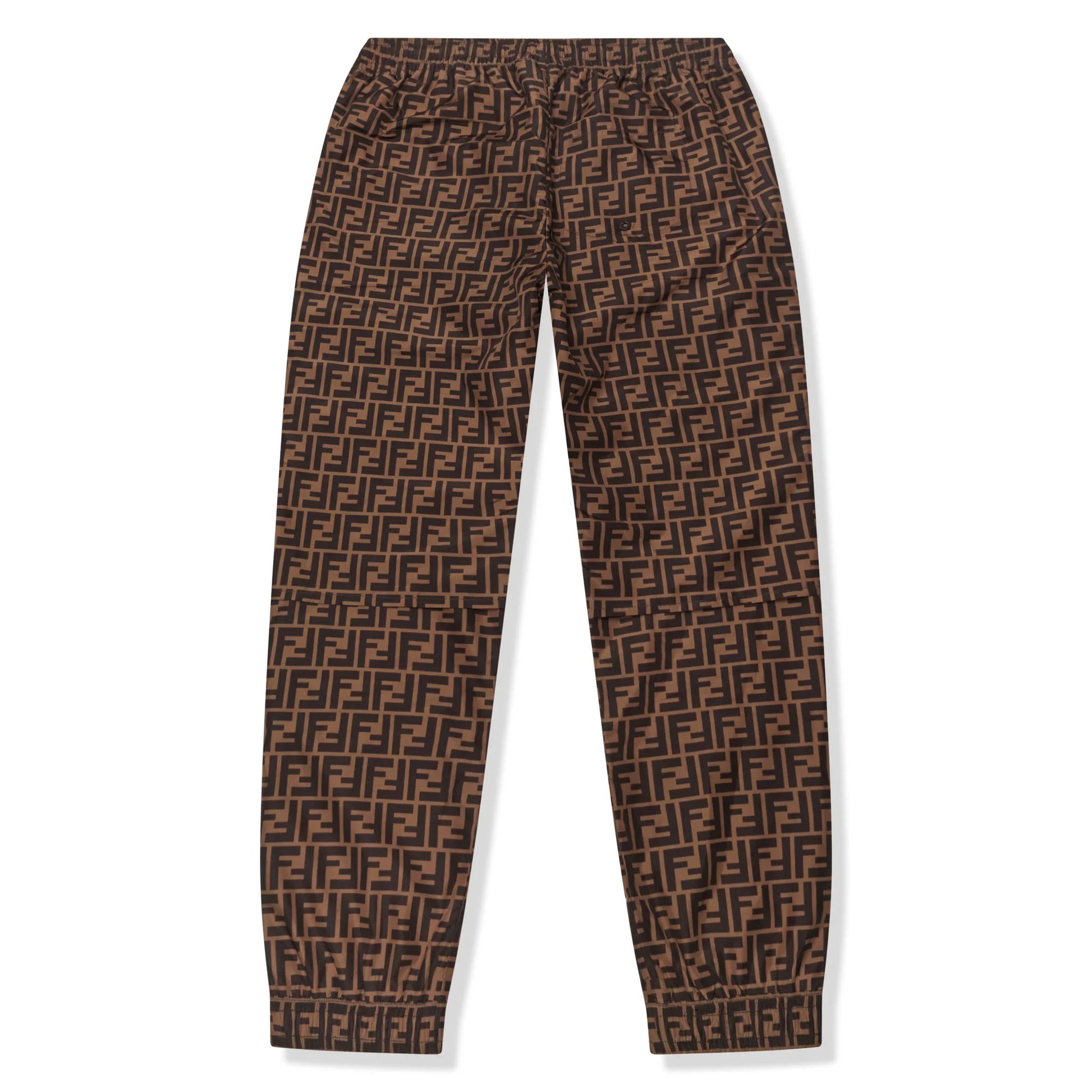 Preloved - Fendi FF Logo Brown Nylon Track Pants