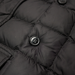 Preloved - Moncler Cluny Black Short Down 100% Real Fur Kids Parka Jacket