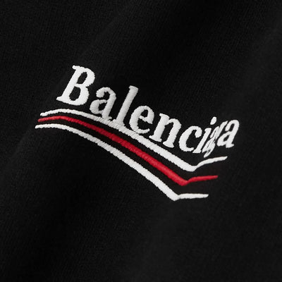 Preloved - Balenciaga Political Logo Black Hoodie