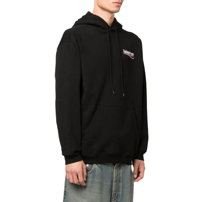 Preloved - Balenciaga Political Logo Black Hoodie