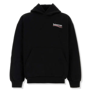 Preloved - Balenciaga Political Logo Black Hoodie
