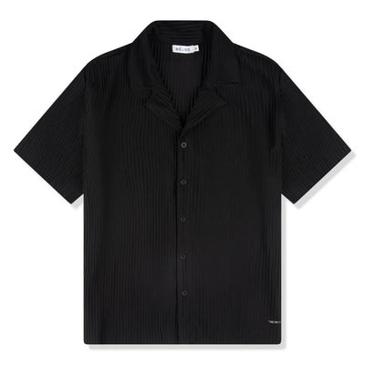 Preloved - Belier Pleated Black Resort Shirt