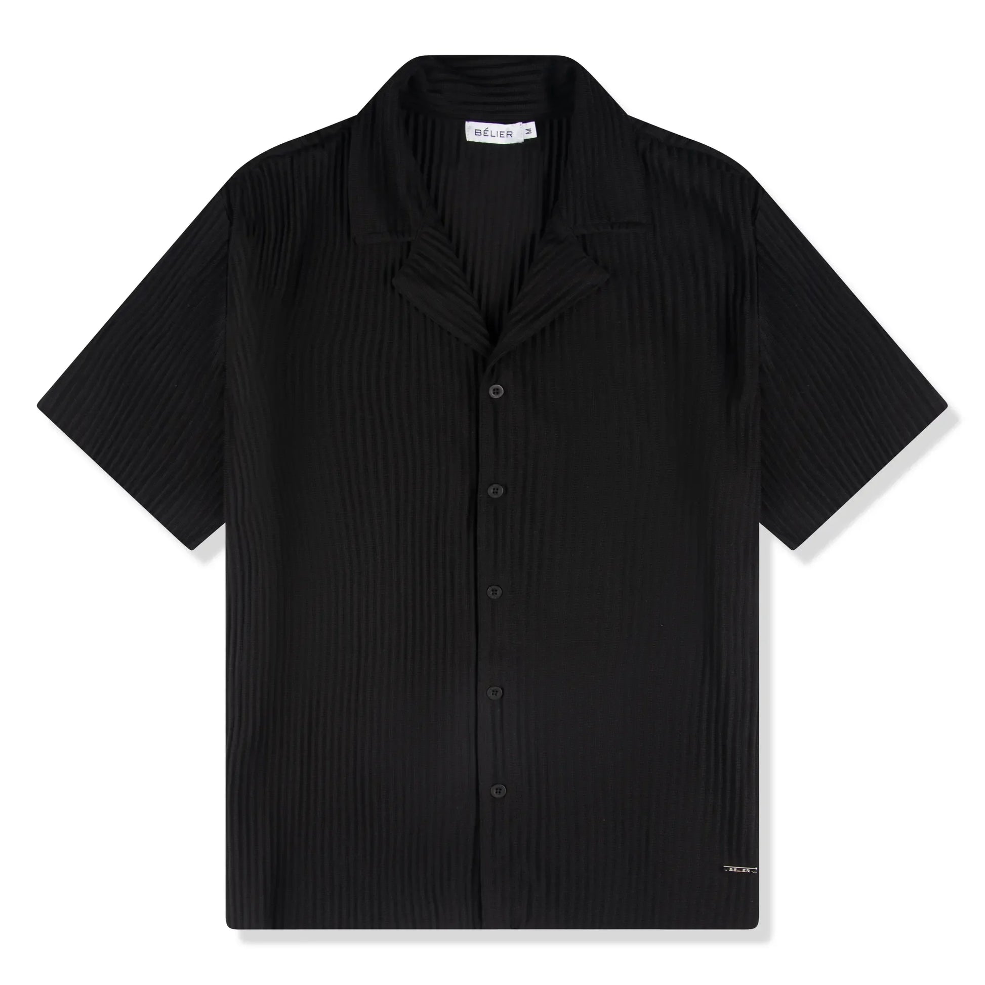 Preloved - Belier Pleated Black Resort Shirt