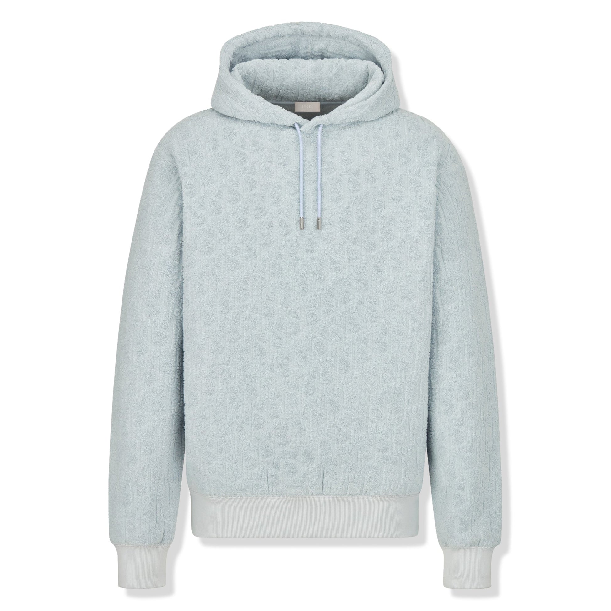 Preloved - Dior Oblique Towelling Terry Blue Hoodie