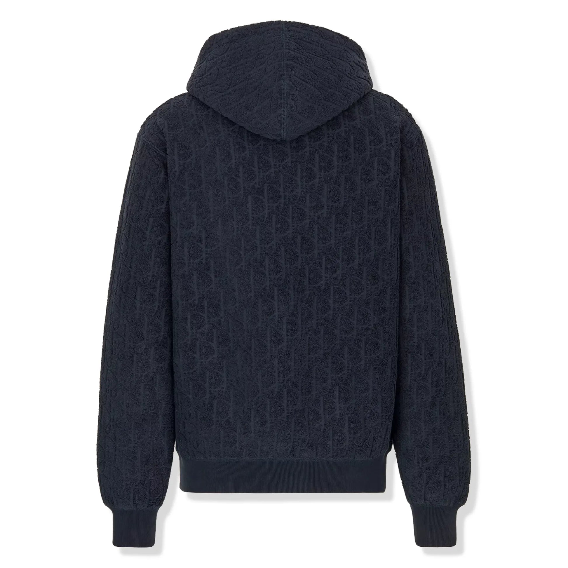 Preloved - Dior Oblique Towelling Terry Navy Hoodie