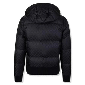 Preloved - Gucci GG Jacquard Removable Sleeves Down Jacket
