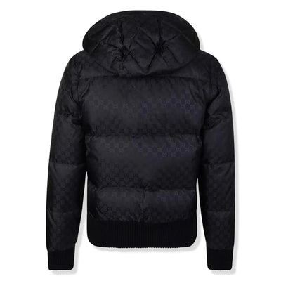 Preloved - Gucci GG Jacquard Removable Sleeves Down Jacket