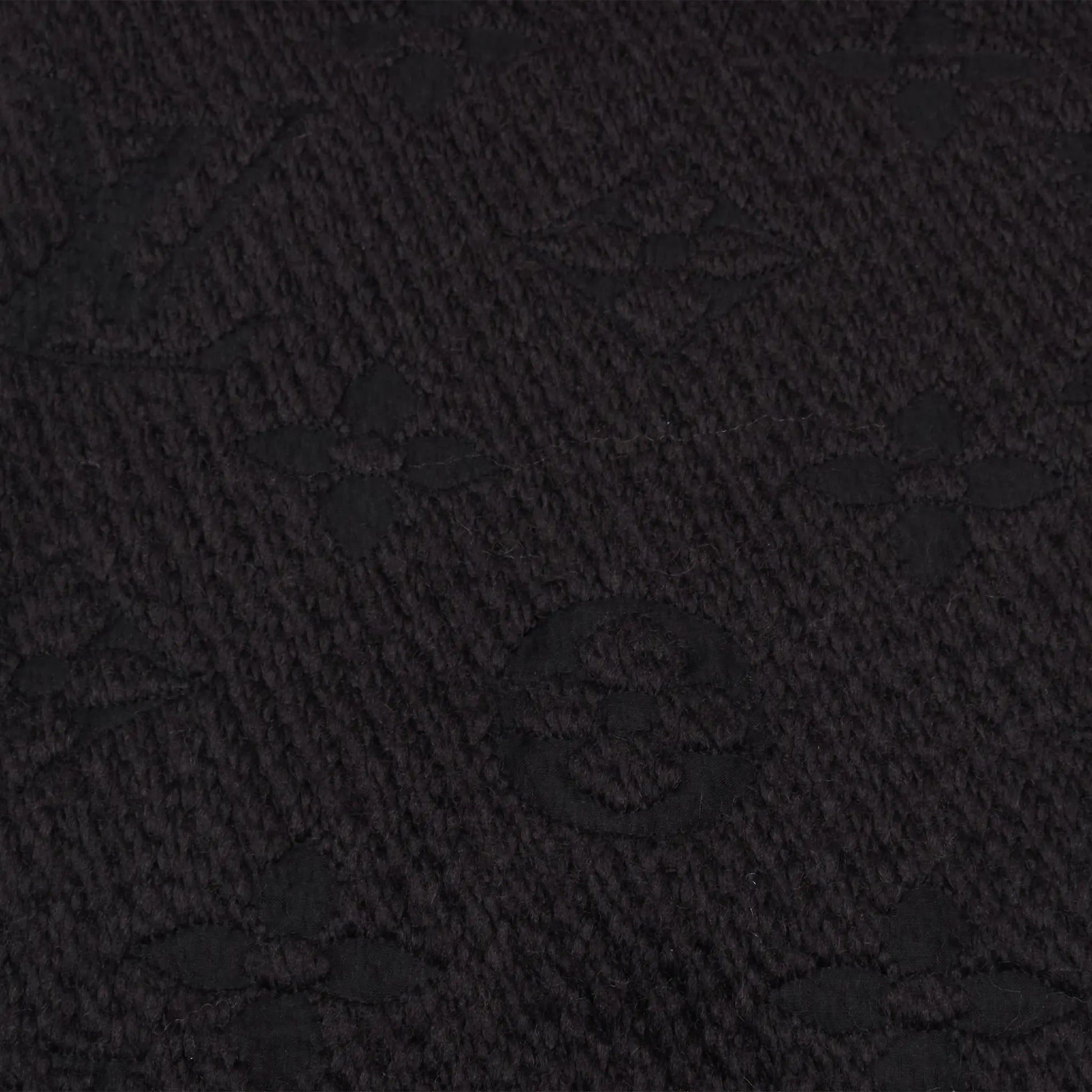 Preloved - Louis Vuitton Logomania Wool Black Scarf