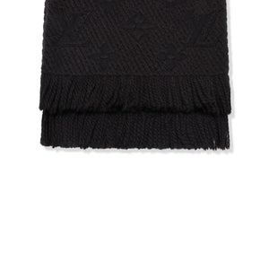 Preloved - Louis Vuitton Logomania Wool Black Scarf