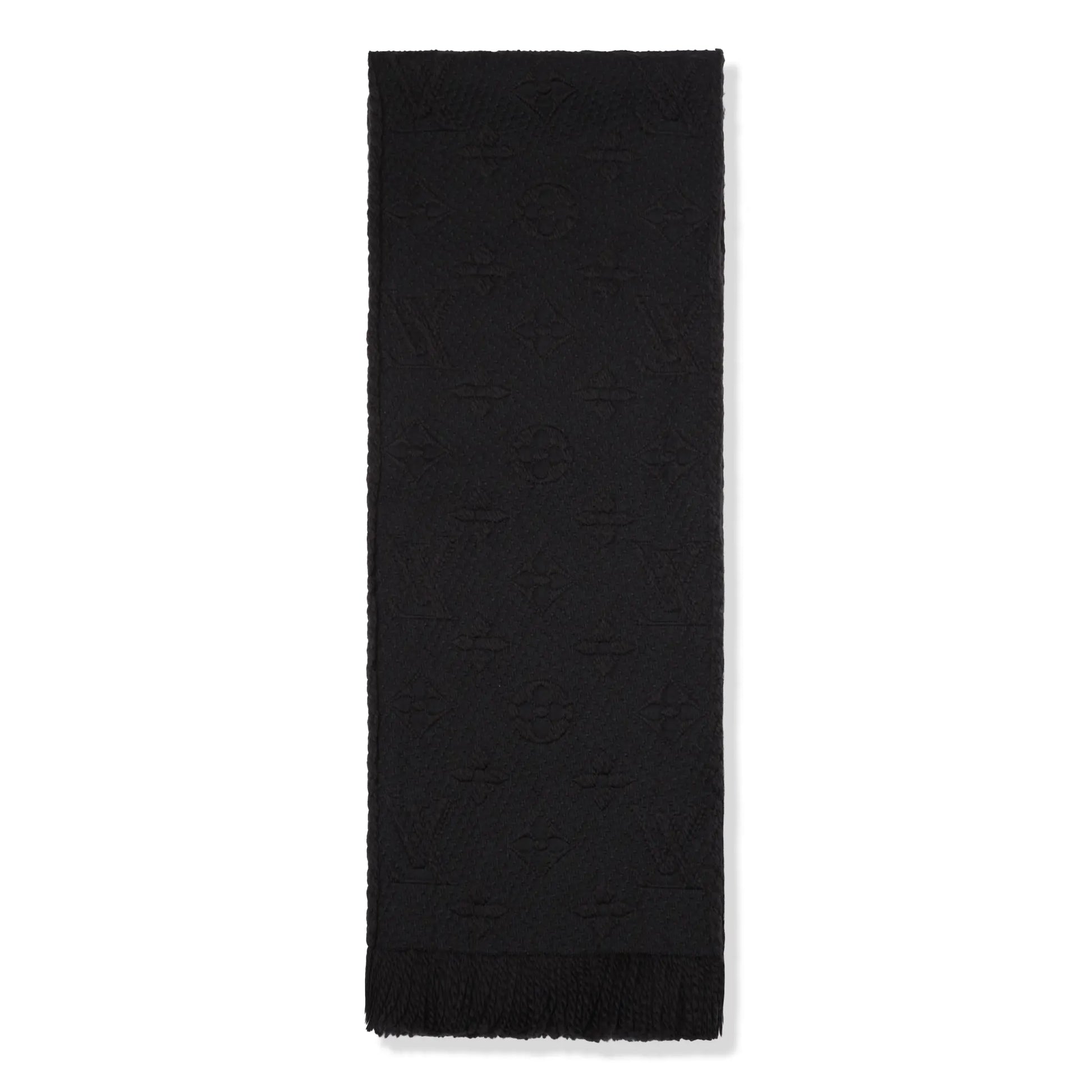Preloved - Louis Vuitton Logomania Wool Black Scarf