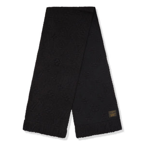 Preloved - Louis Vuitton Logomania Wool Black Scarf
