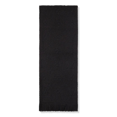 Preloved - Louis Vuitton Logomania Wool Black Scarf
