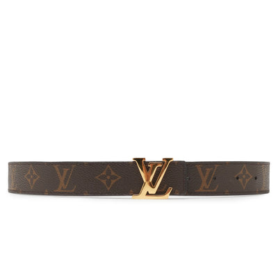 Preloved - Louis Vuitton LV Initiales Monogram 32mm Brown Belt (W)