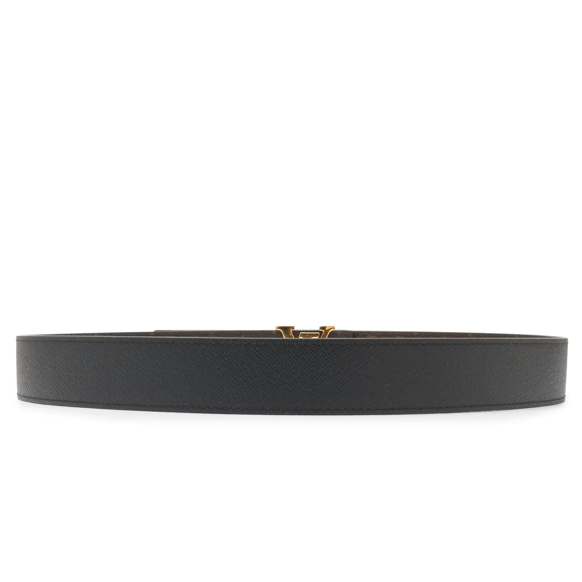 Preloved - Louis Vuitton LV Initiales Monogram 32mm Brown Belt (W)