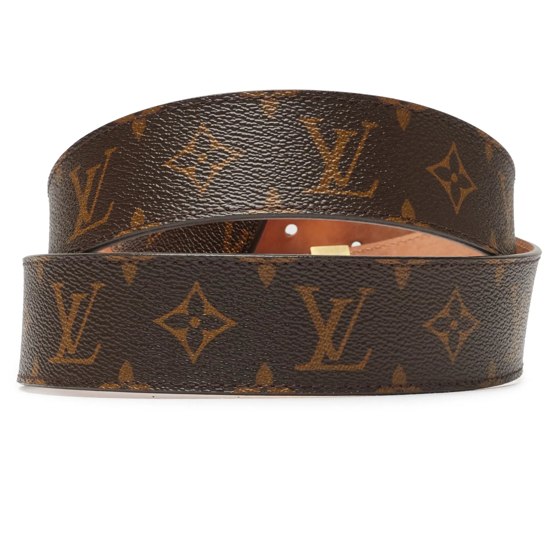 Preloved - Louis Vuitton LV Initiales Monogram 40mm Brown Belt
