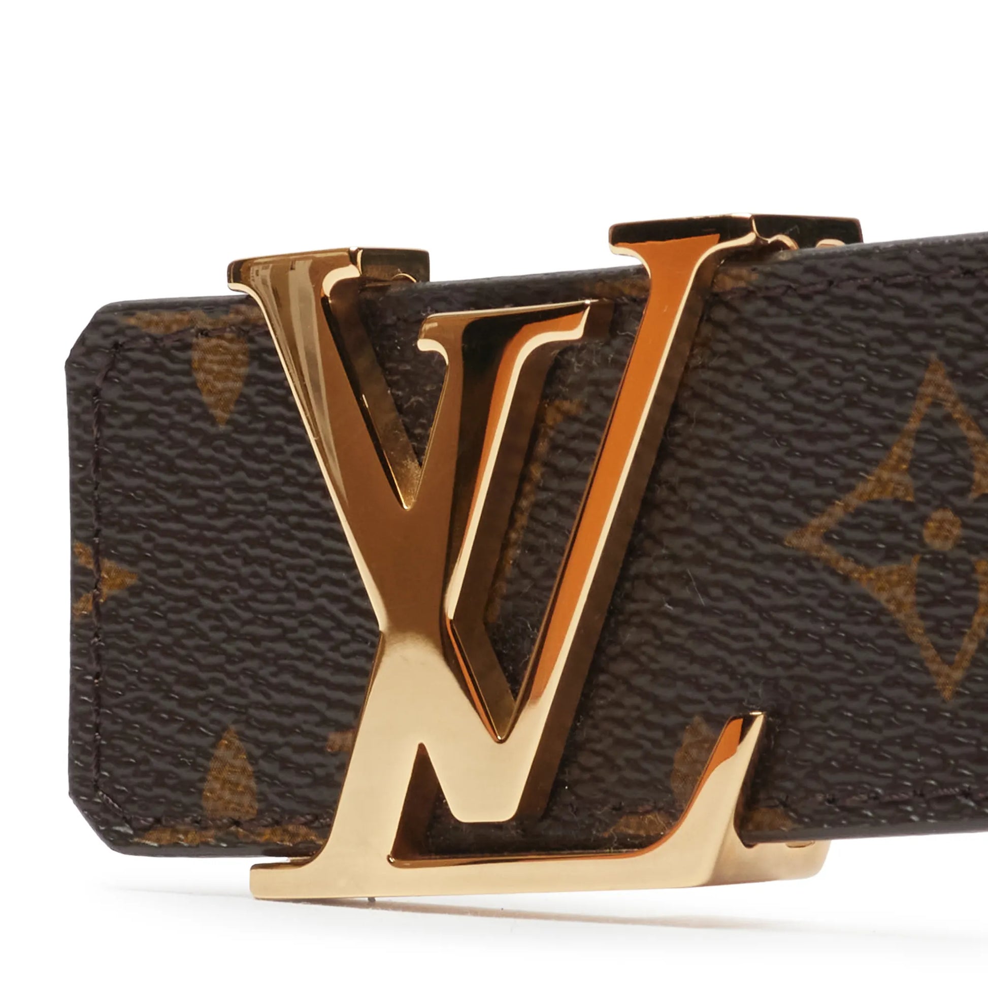 Preloved - Louis Vuitton LV Initiales Monogram 40mm Brown Belt