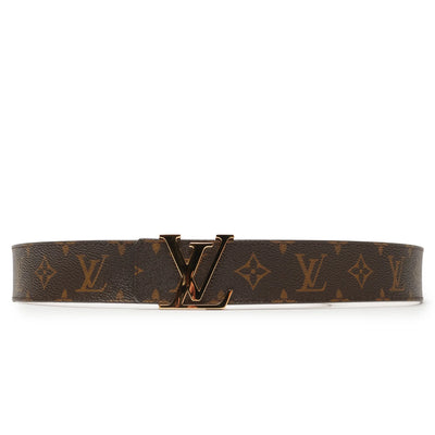 Preloved - Louis Vuitton LV Initiales Monogram 40mm Brown Belt