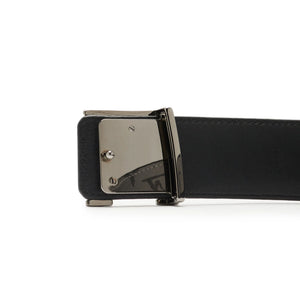 Preloved - Louis Vuitton LV Initiales Monogram Eclipse 40mm Silver Black Belt