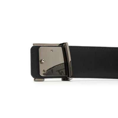 Preloved - Louis Vuitton LV Initiales Monogram Eclipse 40mm Silver Black Belt