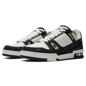 Preloved - Louis Vuitton LV Monogram Black Denim Sneaker
