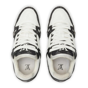 Preloved - Louis Vuitton LV Monogram Black Denim Sneaker