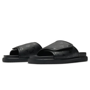 Preloved - Louis Vuitton Miami Mules Black Slides