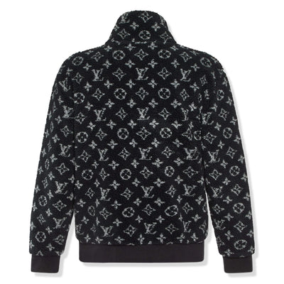 Preloved - Louis Vuitton Monogram Fleece Black Grey Zip-Up Jacket