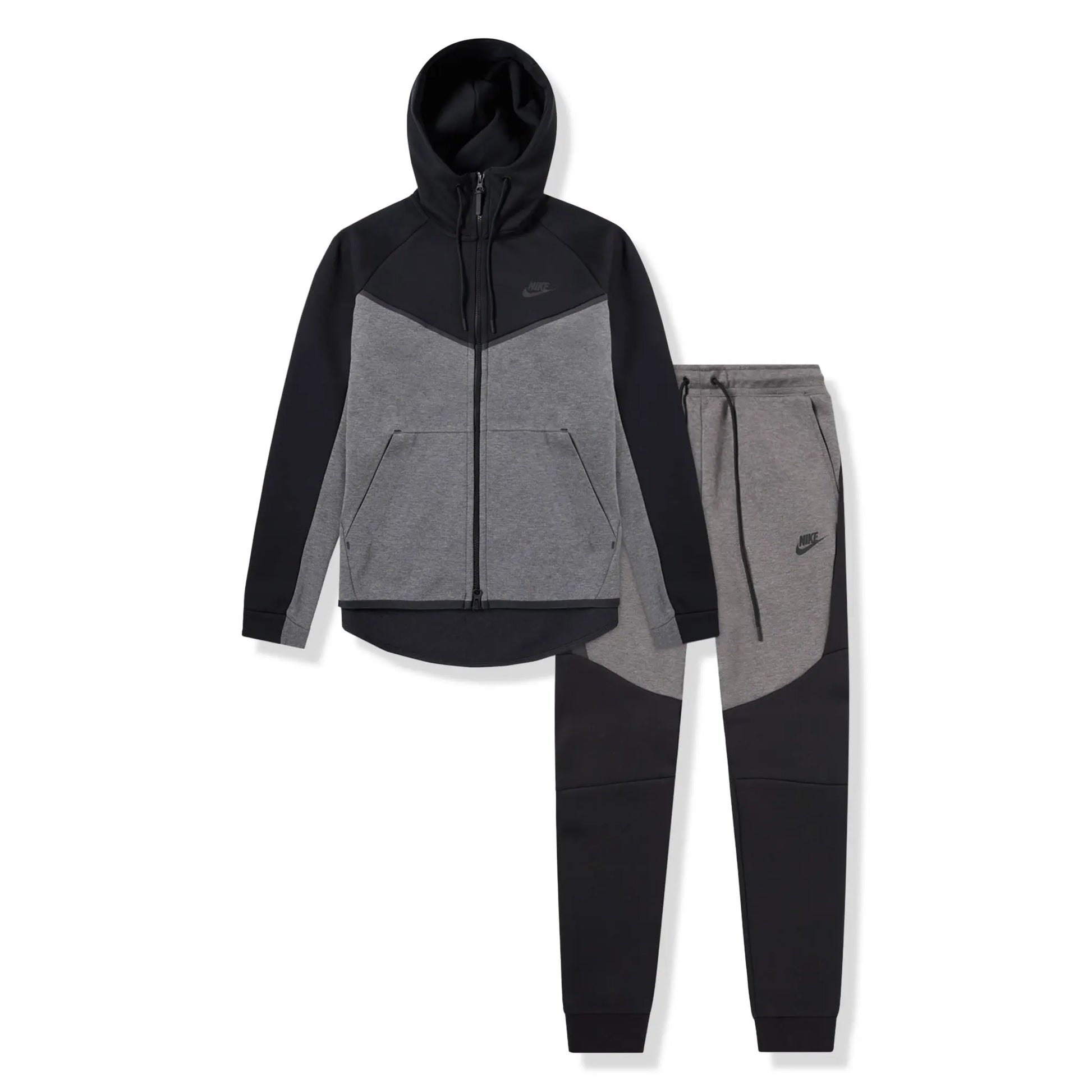 Preloved - Nike Tech Fleece Charcoal Heather Black Tracksuit