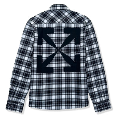 Preloved - Off-White Checked Arrow Black White Shirt