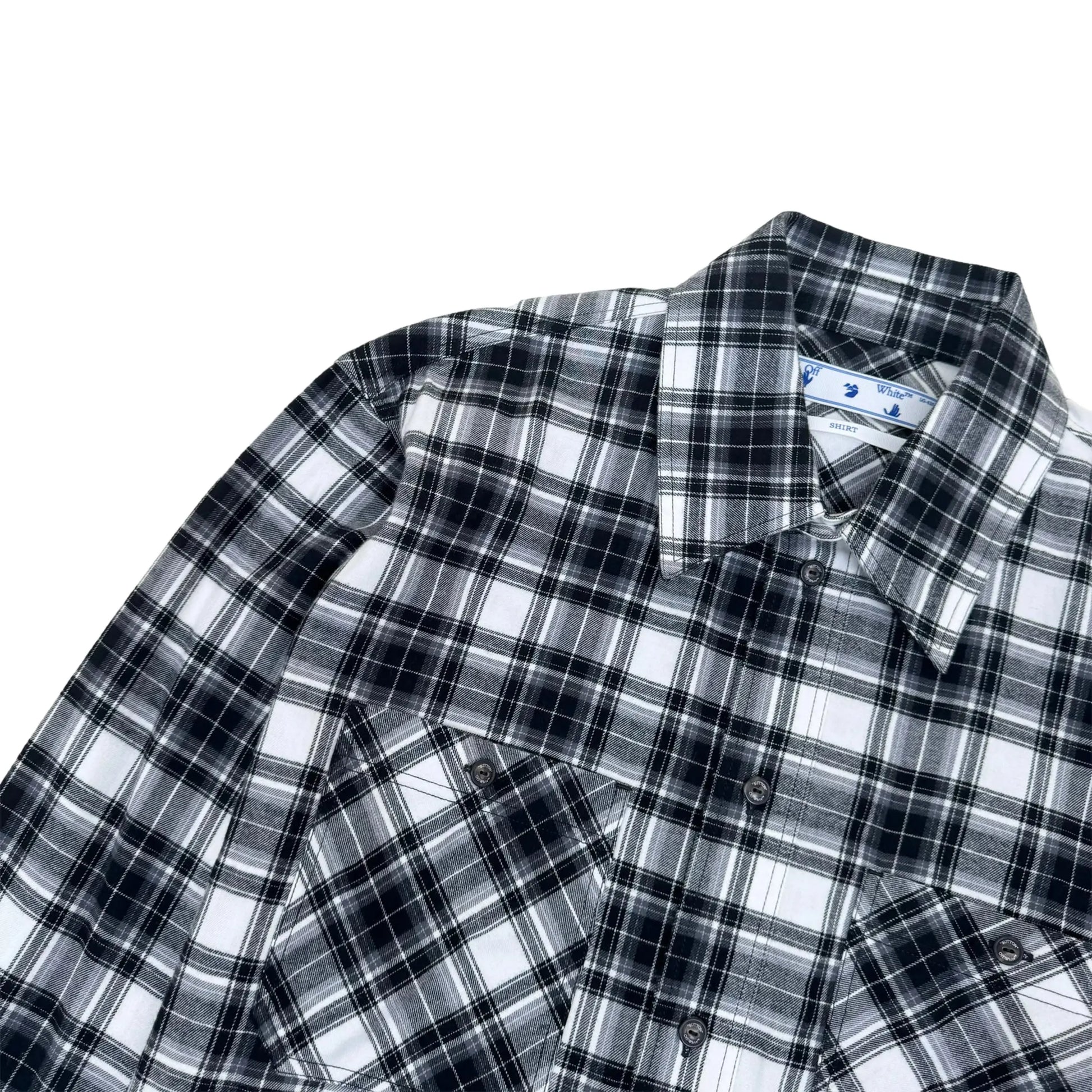 Preloved - Off-White Checked Arrow Black White Shirt