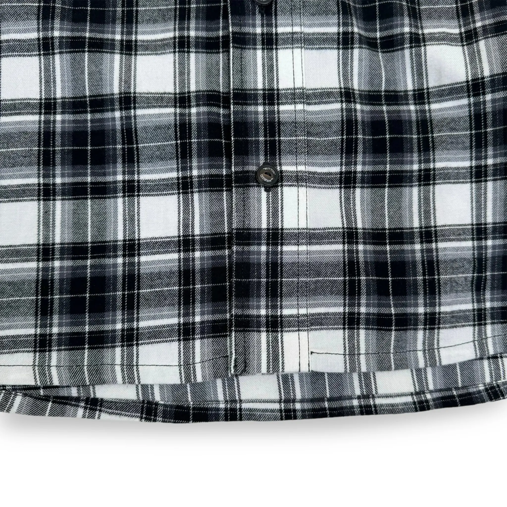 Preloved - Off-White Checked Arrow Black White Shirt