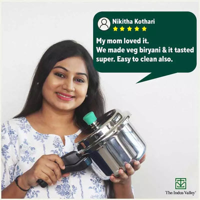 3L+5L RapidCuk Tri-ply Stainless Steel Pressure Cooker Combo+ Free ₹600 Wood Chopping Board, Premium Quality, 3 Layer Thick Body, Heavy Bottom, 5Yr Warranty, ISI Certified, Induction & Gas