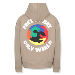 Pretty Boy Ugly World Beige Hoodie