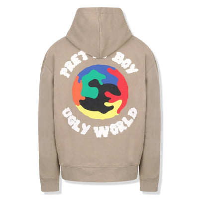 Pretty Boy Ugly World Beige Hoodie