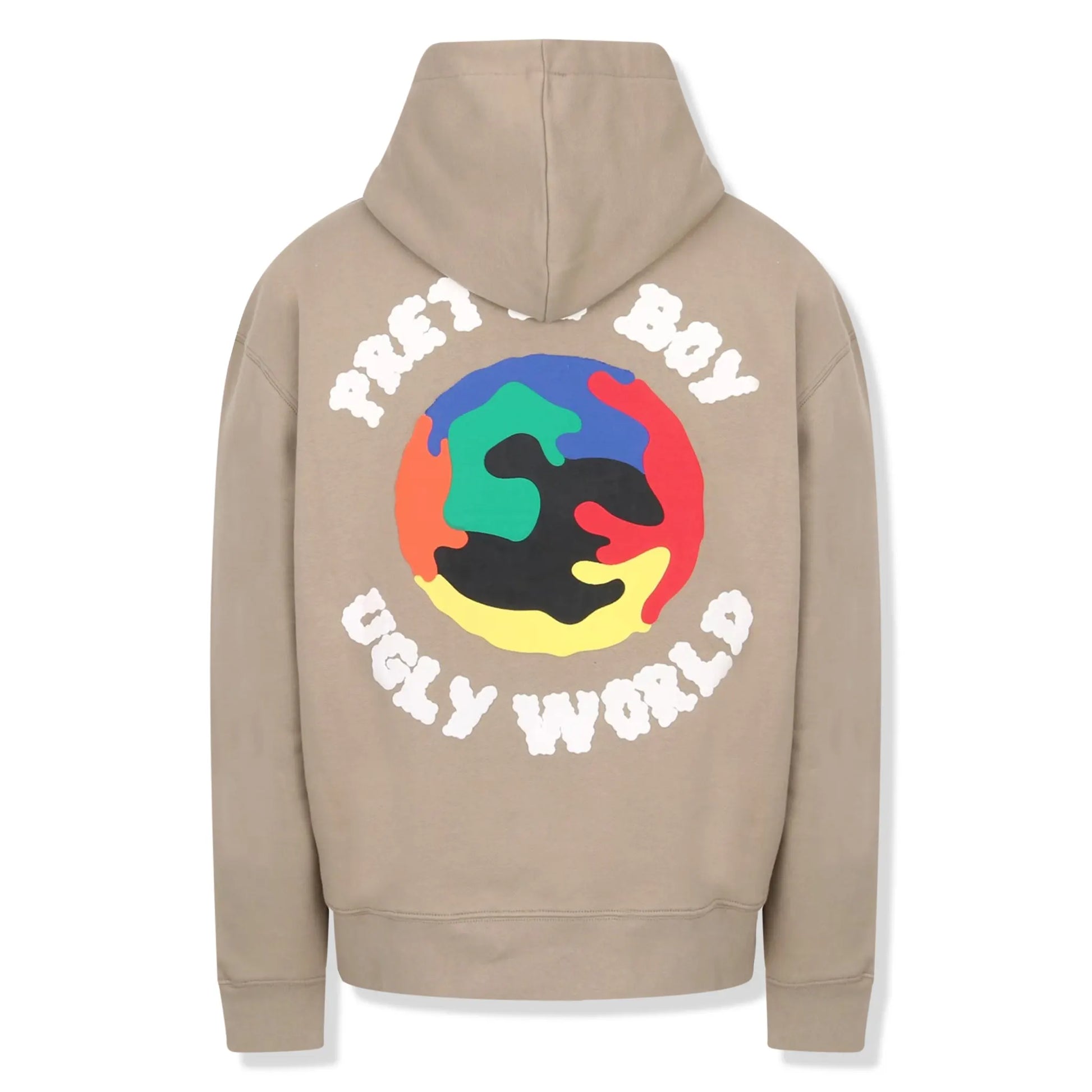 Pretty Boy Ugly World Beige Hoodie