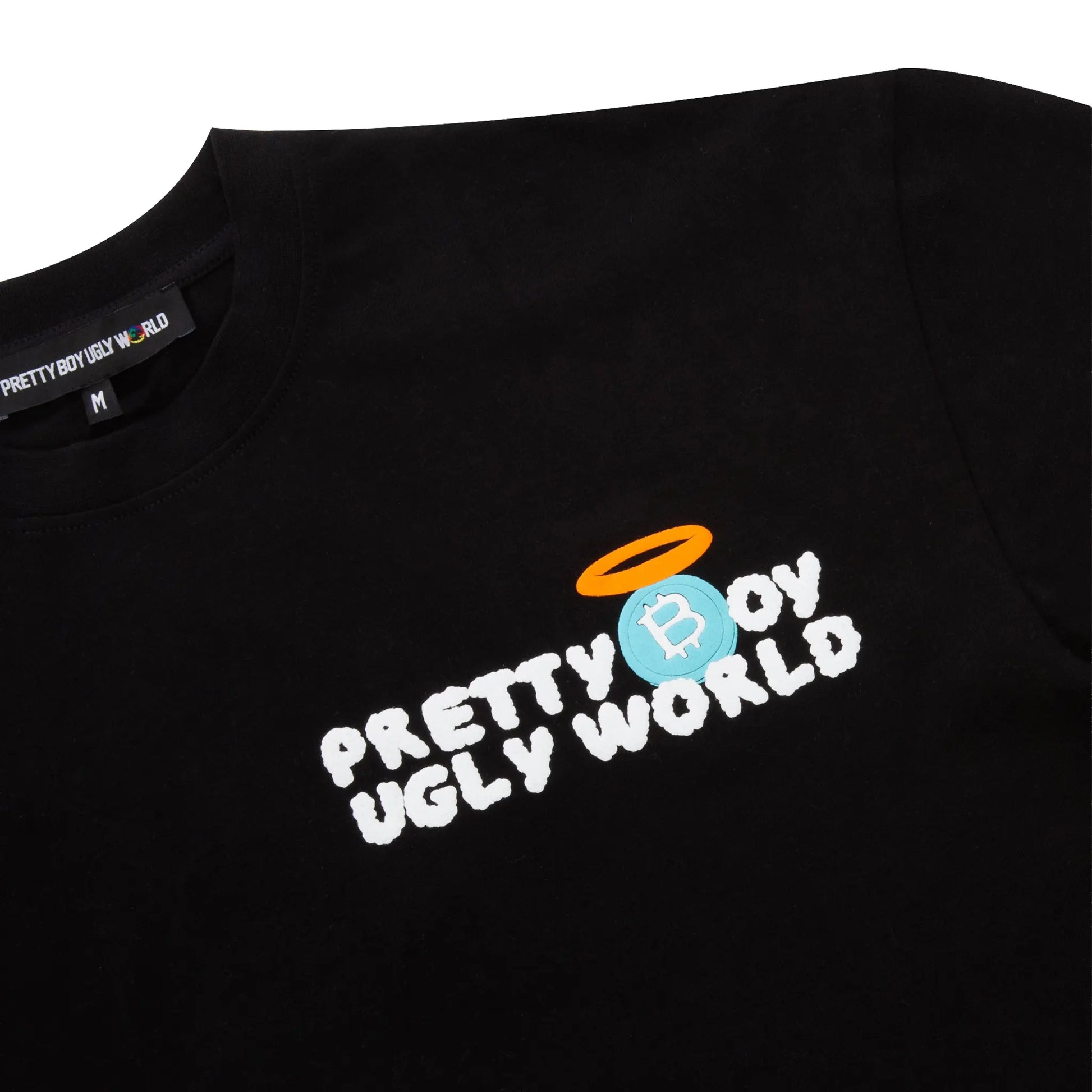 Pretty Boy Ugly World Bitcoin Black T-Shirt