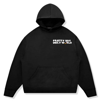 Pretty Boy Ugly World Black Hoodie