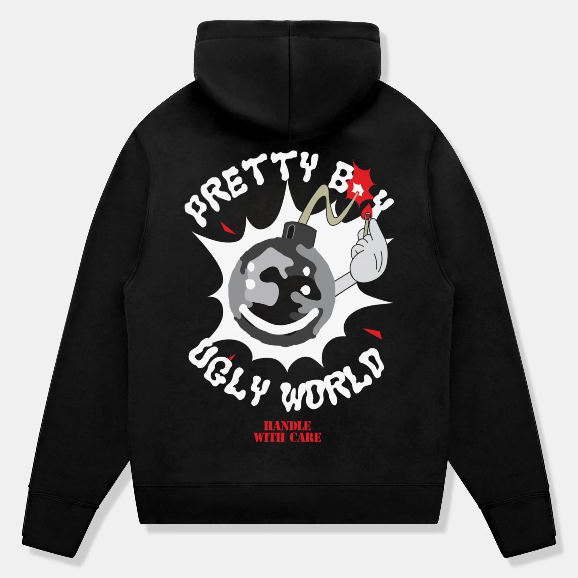 Pretty Boy Ugly World Bomb Black Hoodie