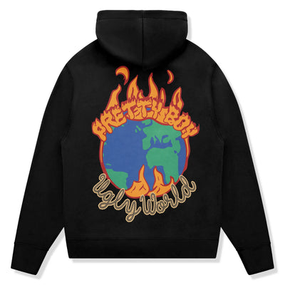 Pretty Boy Ugly World Fire Black Hoodie
