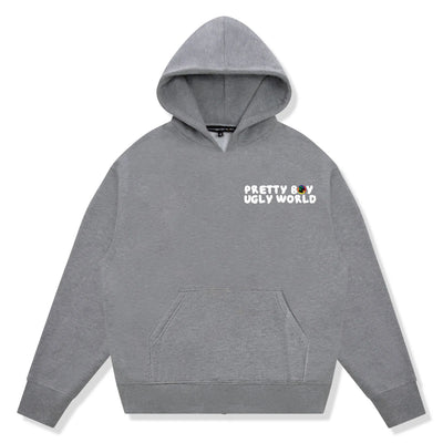 Pretty Boy Ugly World Grey Hoodie
