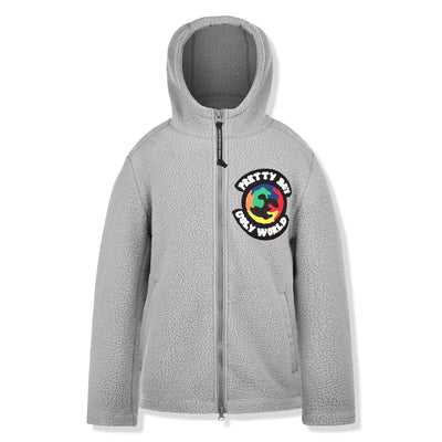 Pretty Boy Ugly World Grey Sherpa Jacket
