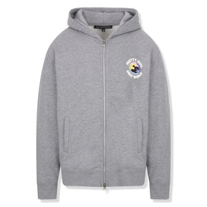 Pretty Girl Ugly World Zip-Up Grey Hoodie (W)