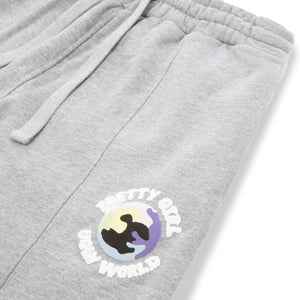 Pretty Girl Ugly World Pleated Grey Sweatpants (W)