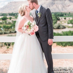 Colorful Blush Garden Rose and Dahlia Wedding