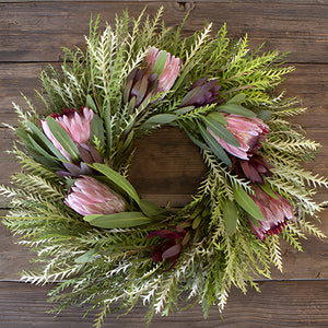 Prime Day Safari and Pink Ice Protea Wreaths