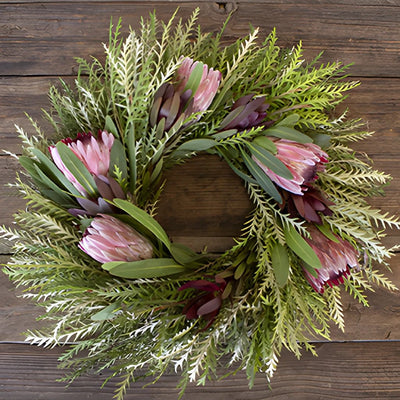 Prime Day Safari and Pink Ice Protea Wreaths
