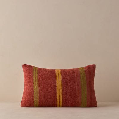 Vintage Lumbar Pillow No. 326, 12" x 20"