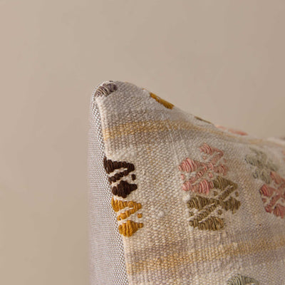 Vintage Lumbar Pillow No. 354, 16" x 24"