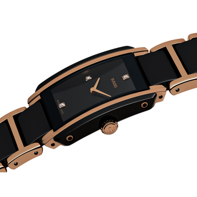Rado Integral Black Dial Women 23mm